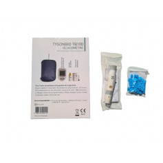 Glucomètre professionnel EKS - Kit de démarrage avec lecteur de glycémie