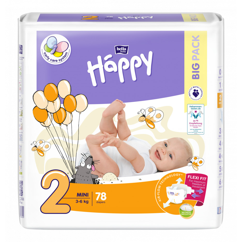 Couches Happy Taille 5 (12-25 kg) 42 unités