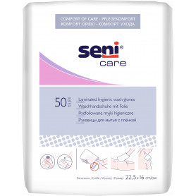 Gant de toilette plastifié - SENI CARE