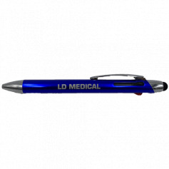 Stylo 3 Couleurs LD Médical - Stylo bille et stylet écran tactile