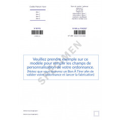 Ordonnances sécurisées dupliquées A4 bloc de 50