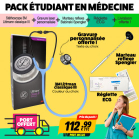 Pack Littmann pour étudiants (réglette ECG)