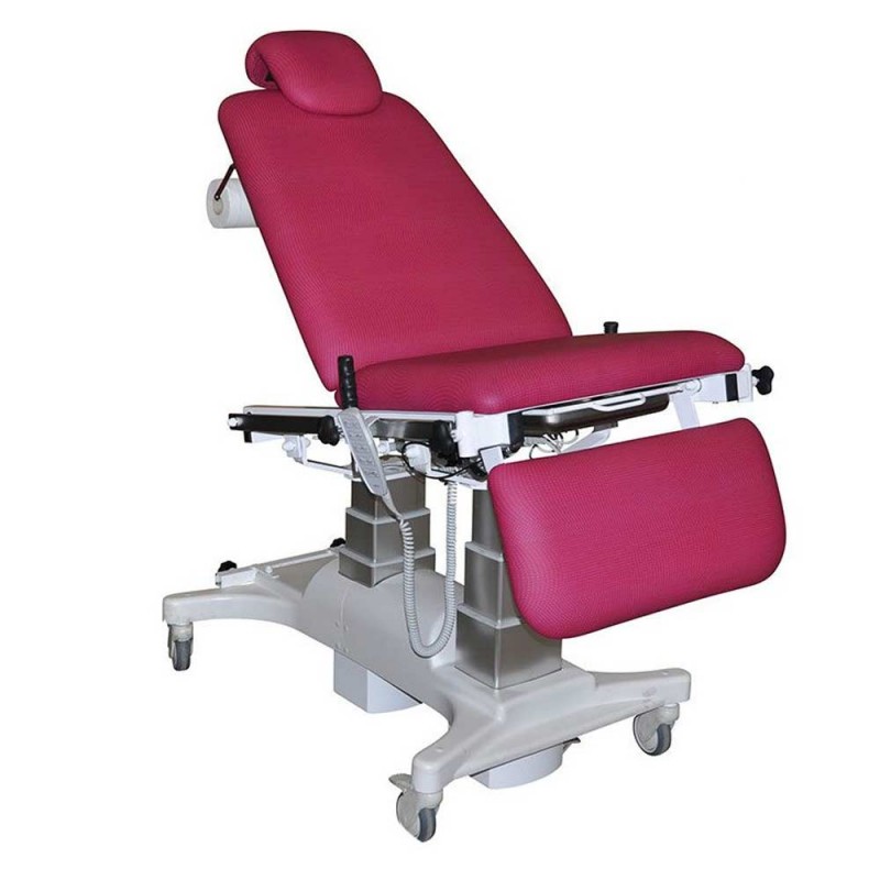 Fauteuil d'examen gynécologique avec dossier réglable