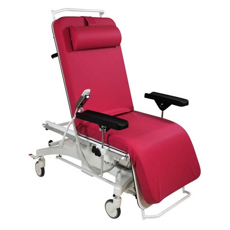 Fauteuil de prélèvement Le Quesnel piètement avec blocage centralisé