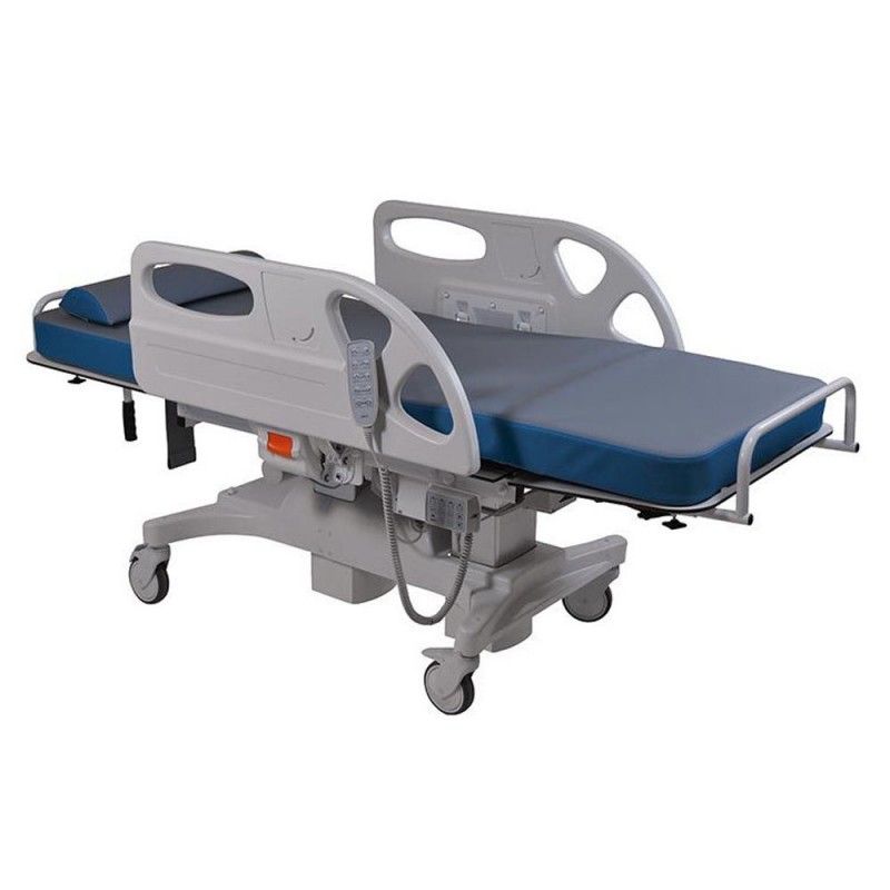 Fauteuil de prélèvement Le Quesnel version ambulatoire avec blocage centralisé des roues.