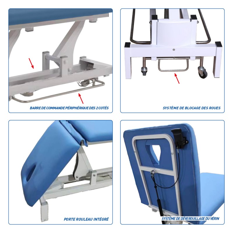 PACK DIVAN D'EXAMEN ÉLECTRIQUE + TABOURET OFFERT