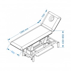 PACK DIVAN D'EXAMEN ÉLECTRIQUE + TABOURET OFFERT