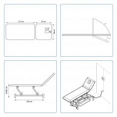 PACK DIVAN D'EXAMEN ÉLECTRIQUE + TABOURET OFFERT