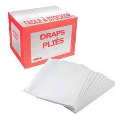 Drap non tissés pliés - Colis de 100 draps