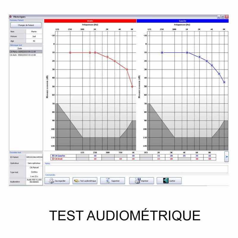 Audiomètre Electronica 600M informatisé USB
