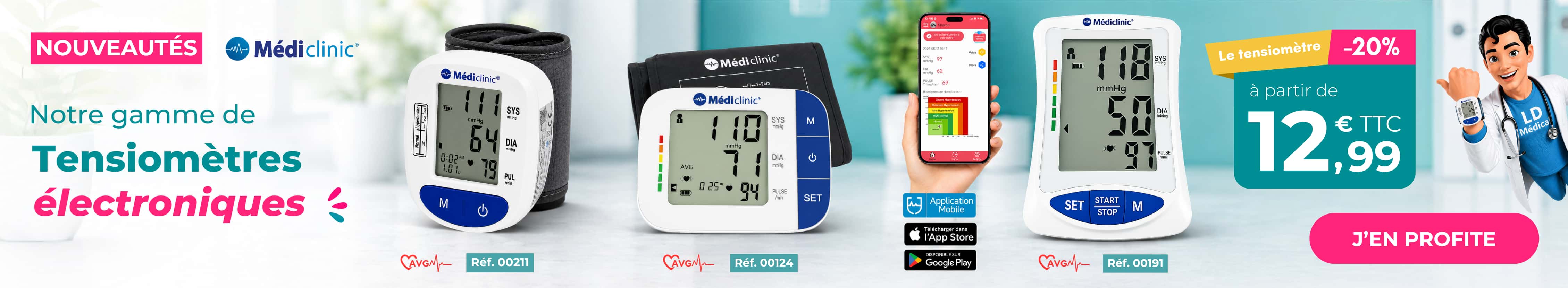 Tensiomètres MÉDI'CLINIC