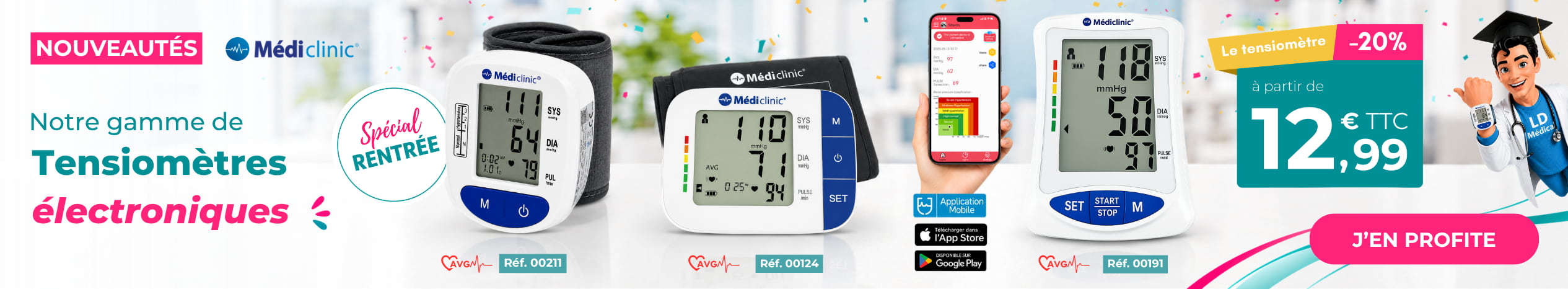Tensiomètres MÉDI'CLINIC