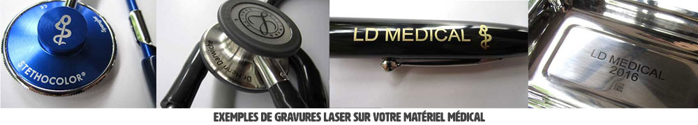 Personnalisation laser matériel médical