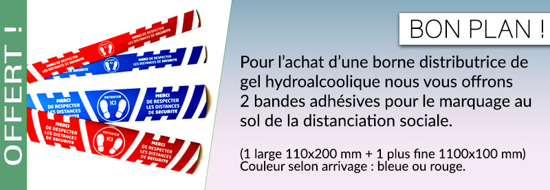 Bande adhésives distanciation Covid 19 offertes