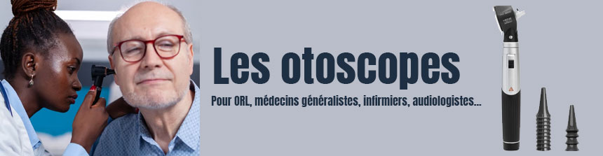Médecin professionnel métal médical ORL kit diagnostic otoscope