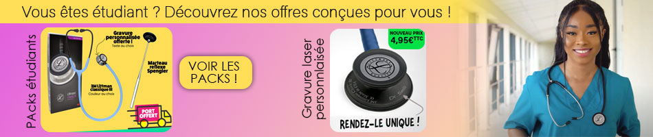 Pack étudiants stéthoscopes