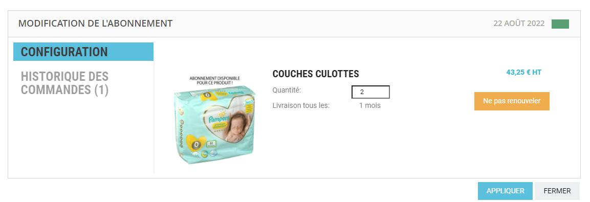 Abonnement couches bébé et adultes