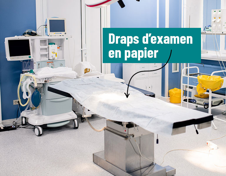 Drap d'examen ouaté M'Roll Confort 50 x 35 cm - 9 rouleaux- LD Medical